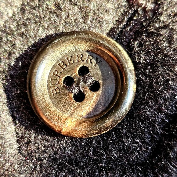 Burberry Black Wool Cashmere Nova Check Plaid Quilted Jacket Coat Mens Medium M - Picture 2 of 16